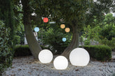 Bitar 20" Globe Shaped Wired LED Outdoor Landscape Light